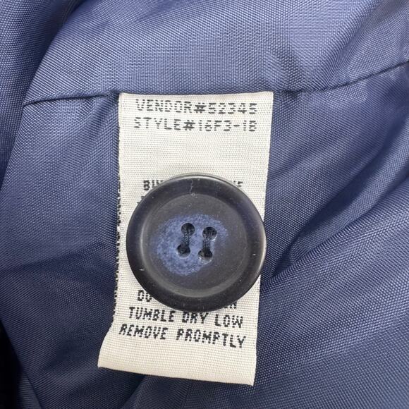 Vintage Northen Reflections Fleece Mountain Scene Jacket Button Winter Wood sz L - Picture 6 of 6